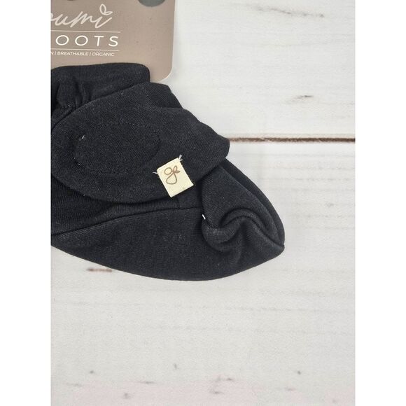 Goumi Boots Organic Bamboo Black Size 3-6 Months NEW - Picture 3 of 3
